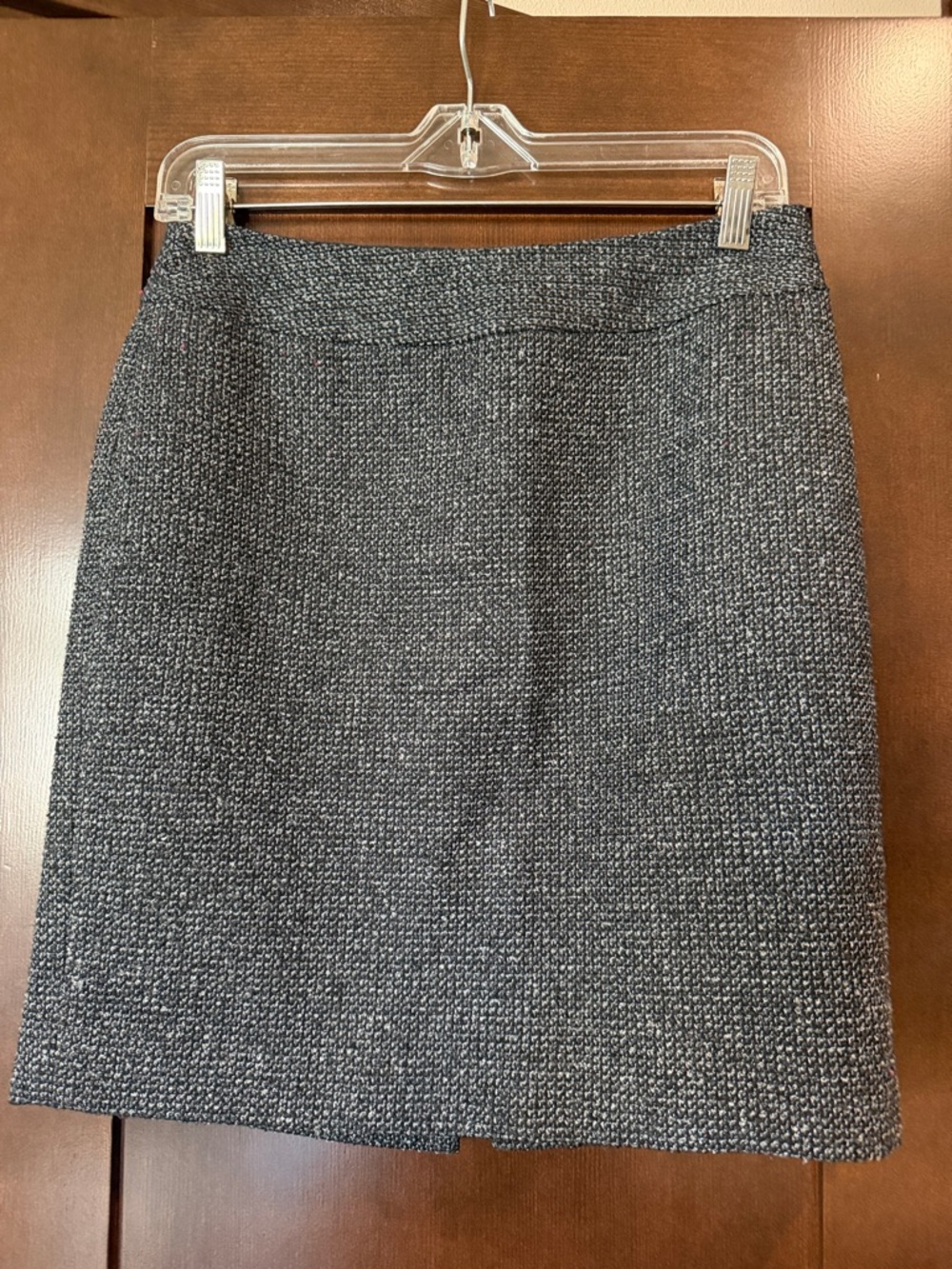 Halogen Textured Gray Knit Pencil Skirt